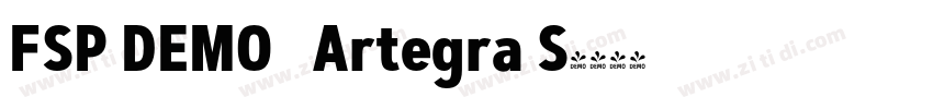 FSP DEMO   Artegra S字体转换